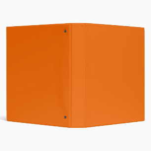 Solid colour tiger orange binder