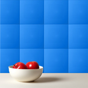 Solid colour vivid blue tile