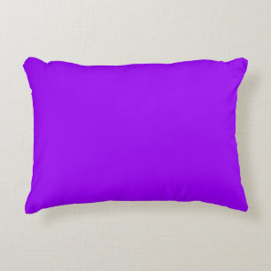 Solid colour vivid violet purple accent pillow