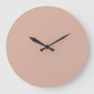 Solid Colour Wall Clock - Crepe Pink