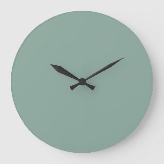 Solid Colour Wall Clock - Green Earth