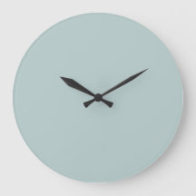 Solid Colour Wall Clock - Mint Green