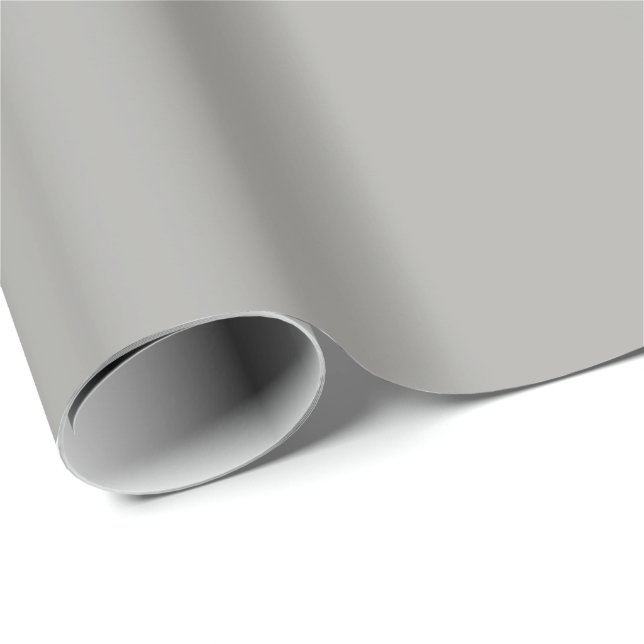 Solid Colour Wrapping Paper in Soft Grey (Roll Corner)