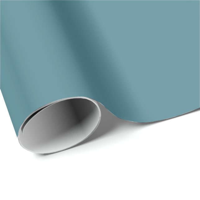 Solid Colour Wrapping Paper in Teal Pool Blue (Roll Corner)
