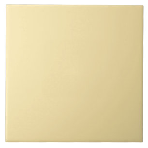 Solid Colour Yellow Bleached Sunflower FCE8AA Tile