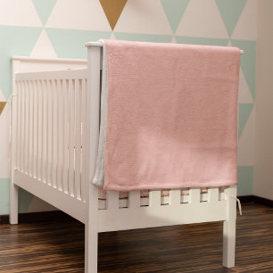 Solid coral pink fleece blanket