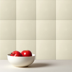 Solid cornsilk beige tile