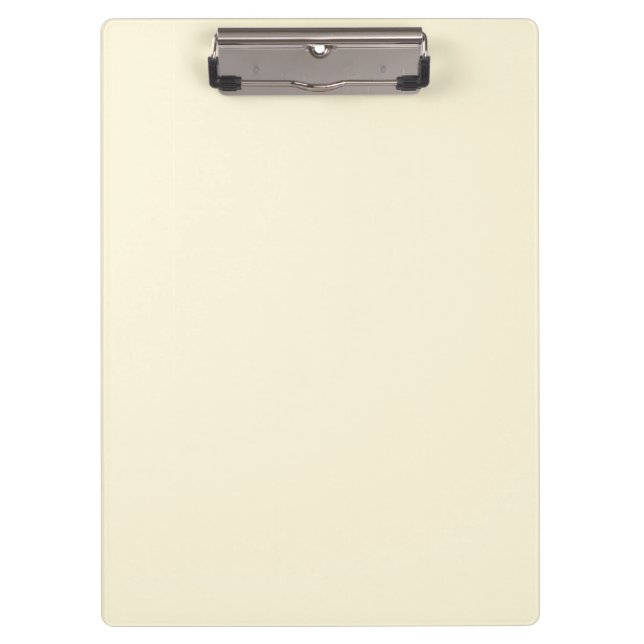 Solid Cornsilk Clipboard – Simple and Professional (Front)
