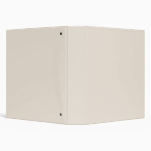 Solid cream beige ivory binder