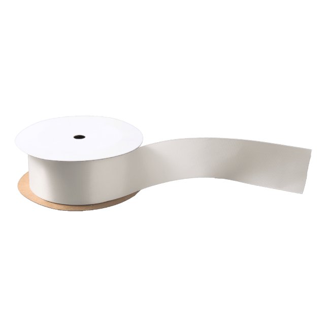 Solid cream beige ivory satin ribbon (Spool)