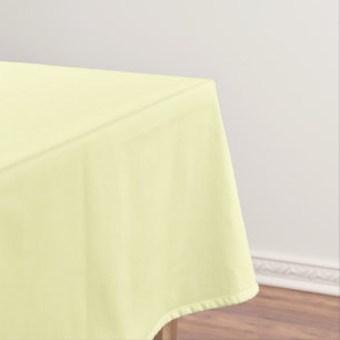 Solid creamy pale yellow tablecloth