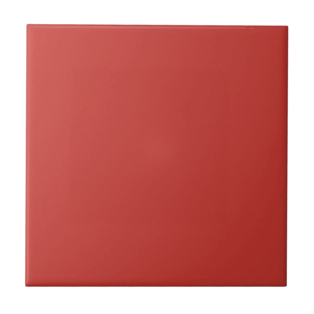 Solid Crimson Red Color | #C83730 Tile (Front)