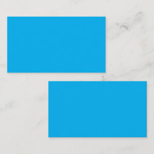 Solid Cyan Blue Background  Business Card