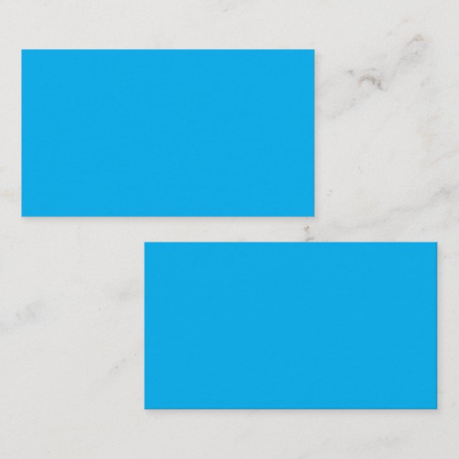 Solid Cyan Blue Background  Business Card (Front/Back)