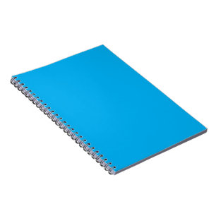 Solid Cyan Blue Background  Notebook