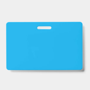 Solid Cyan Blue Background   Summer Minimal Style Badge