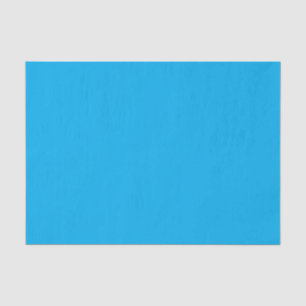 Solid Cyan Blue Background   Summer Minimal Style Tissue Paper
