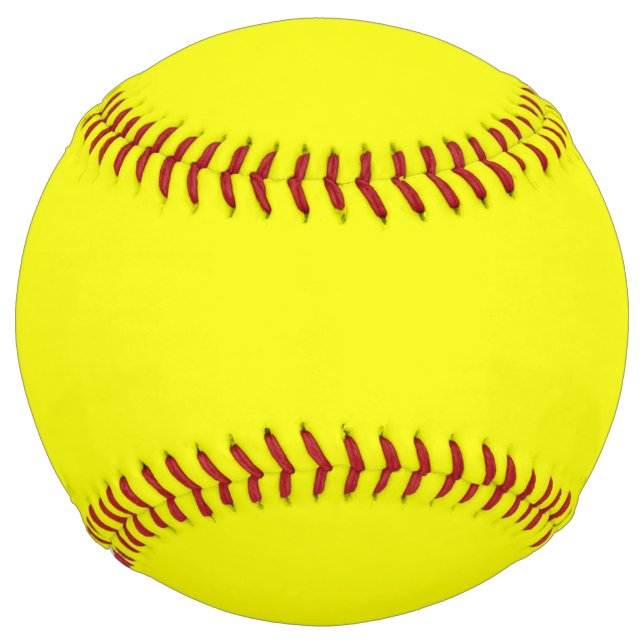 Solid daffodil yellow softball (Front)
