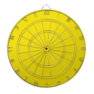 Solid dandelion yellow dartboard