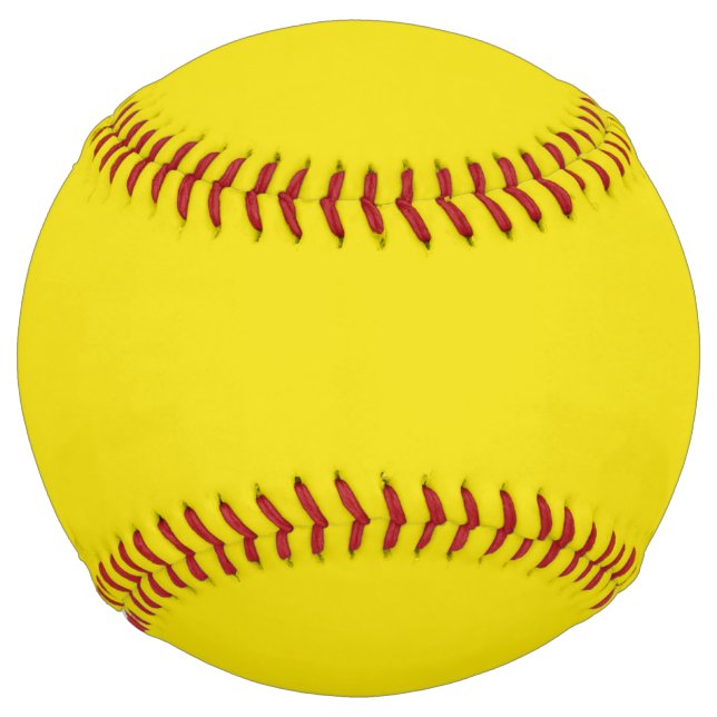 Solid dandelion yellow softball (Front)