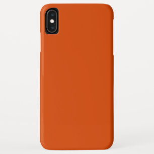Solid dark burnt orange iPhone XS max case