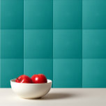 Solid dark cyan teal tile<br><div class="desc">Solid color dark cyan teal design.</div>