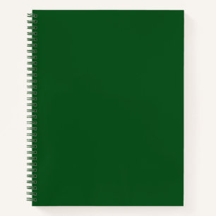 Solid Dark Forest Green Colour Spiral Notebook