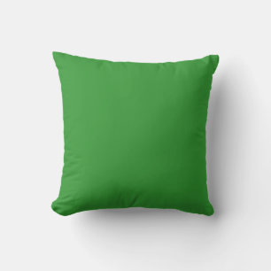 solid Dark forest green plain pillow