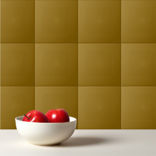 Solid dark gold brown tile