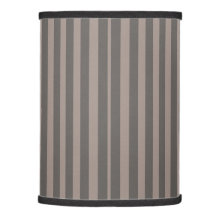 Solid dark grey and light grey striped lamp shade