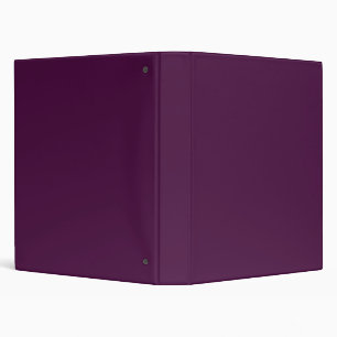 Solid dark plum purple binder
