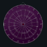 Solid Dark Purple Dartboard<br><div class="desc">Very cool minimalist solid colour dart board in eggplant purple.

Designed in Washington State,  USA for your enjoyment. Thanks for supporting independent artists!</div>