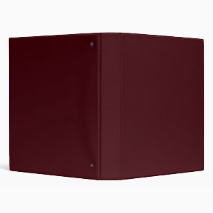 Solid dark red maroon binder