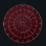 Solid dark red maroon dartboard<br><div class="desc">Solid dark red maroon design.</div>