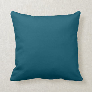 Solid Dark Teal Blue Turquoise pillow