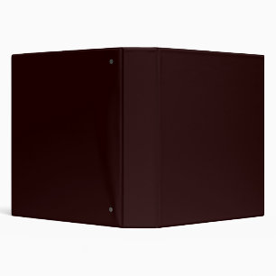 Solid Darkest Chocolate Brown Classic Binder