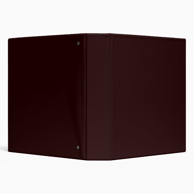 Solid Darkest Chocolate Brown Classic Binder (Background)
