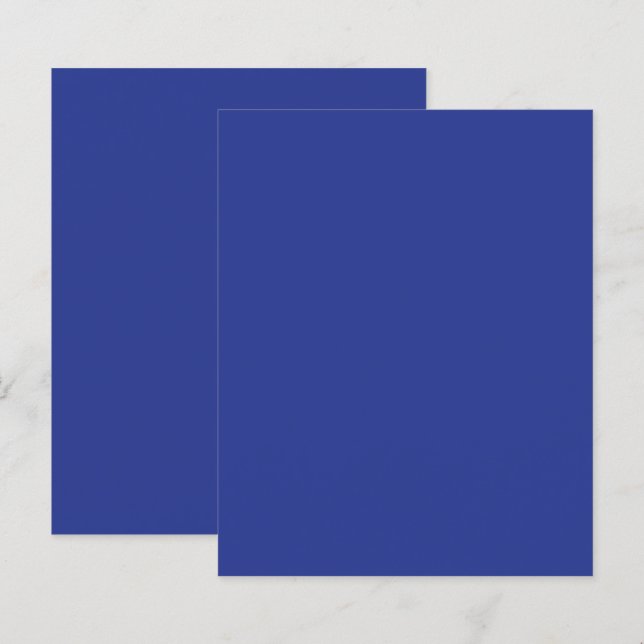 Solid Deep Blue Backdrop | Bold Minimalist Design (Front/Back)