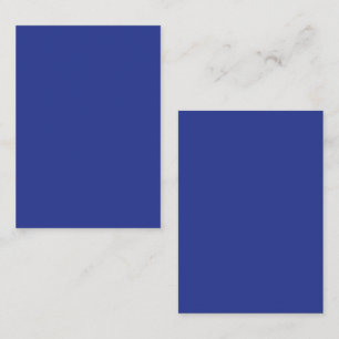 Solid Deep Blue Backdrop   Bold Minimalist Design Card