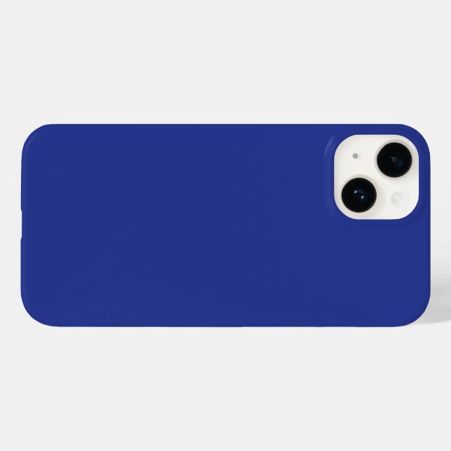 Solid Deep Blue Backdrop | Bold Minimalist Design Case-Mate iPhone Case (Back (Horizontal))