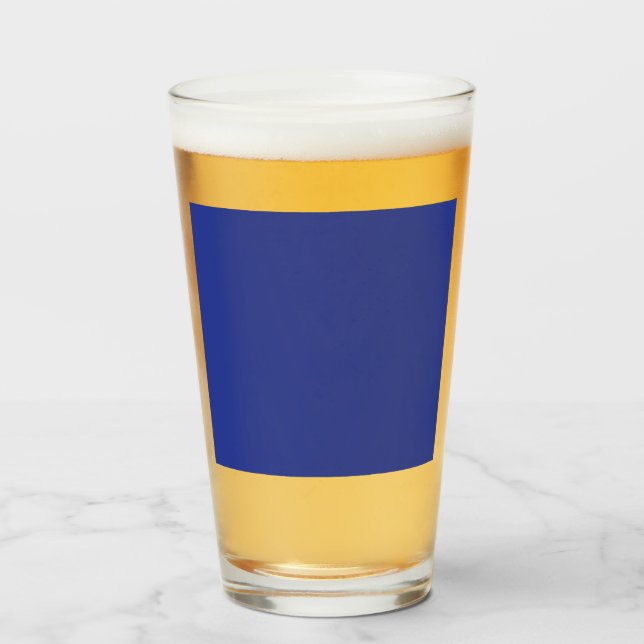 Solid Deep Blue Backdrop | Bold Minimalist Design Glass (Front Filled)