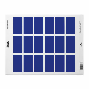 Solid Deep Blue Backdrop   Bold Minimalist Design Label