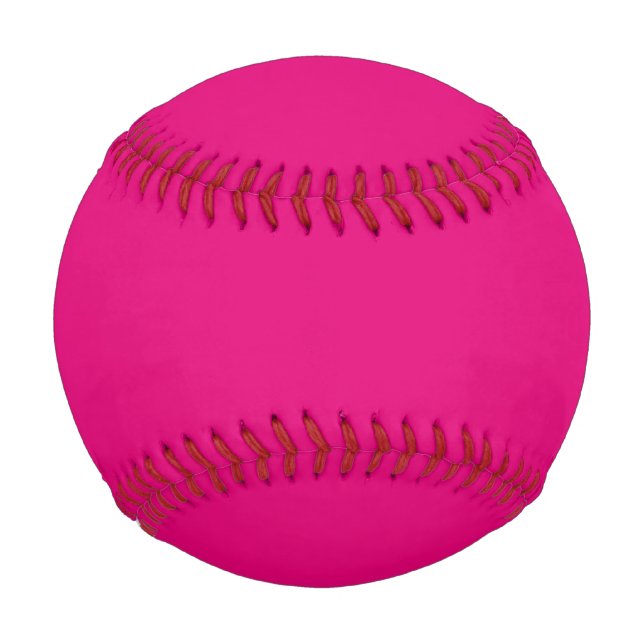 Solid deep pink baseball (Front)