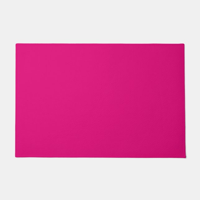 Solid deep pink doormat (Front)