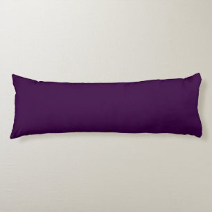 Solid deep purple dark plum body pillow