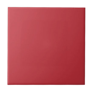 Solid Deep Red Color   #c3313c Ceramic Tile