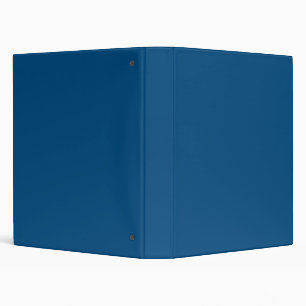 Solid denim blue binder