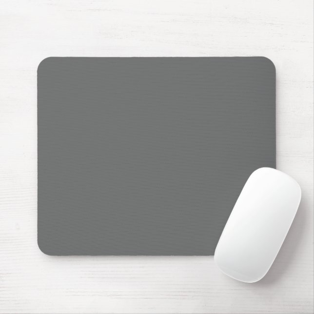 Solid Dove Grey Mouse Pad with Elegant Touch (With Mouse)