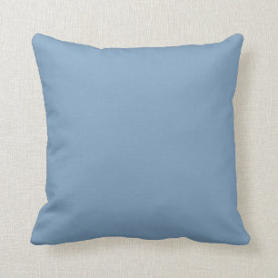 Solid Dusk Blue Throw Pillows