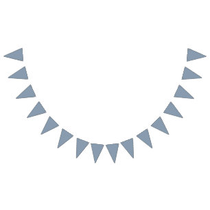 Solid Dusty Blue Wedding Decor Decoration Bunting Flags